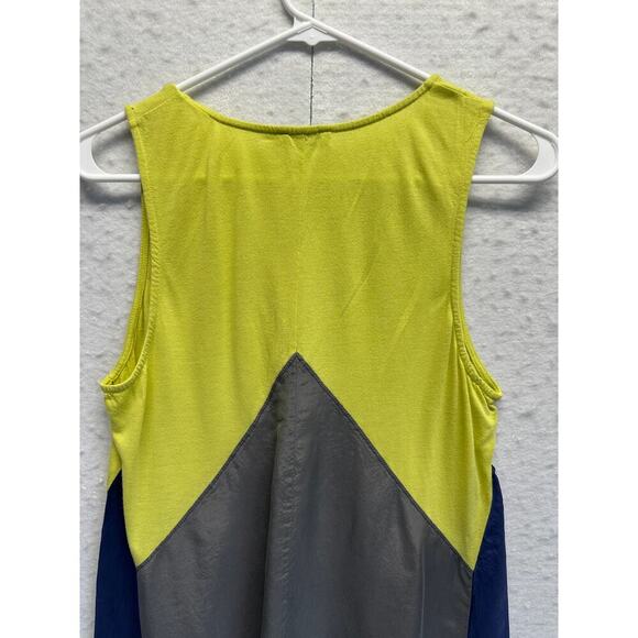 AIKO Reformation Women Dress Alpaca Silk Viscose Colorblock Quiet Luxury M - Picture 10 of 11